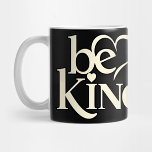 Be Kind Script A Positive Text Of Kindness - Cute Heart Mug